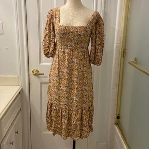 ORANGE FLOWER DRESS